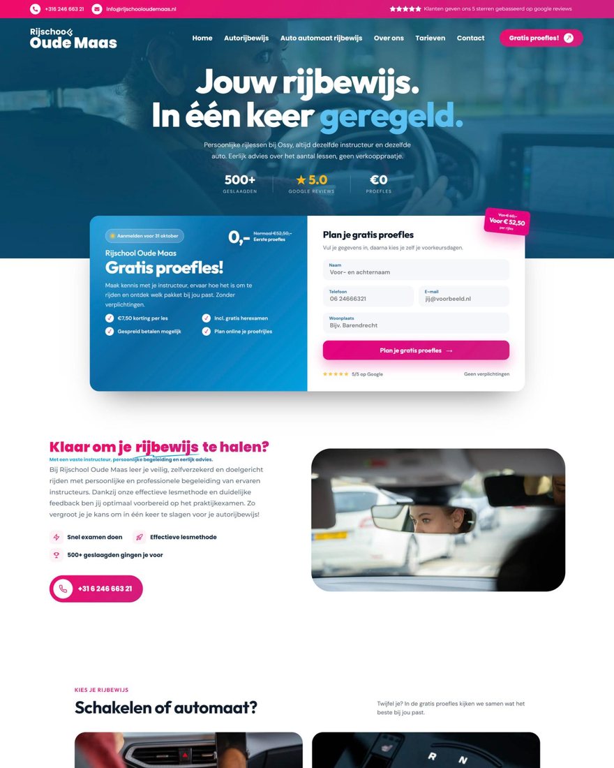 Rijschool Oude Maas